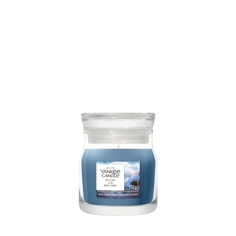image 1 of Yankee Candle Signature Ocean Air Small Candle 110g