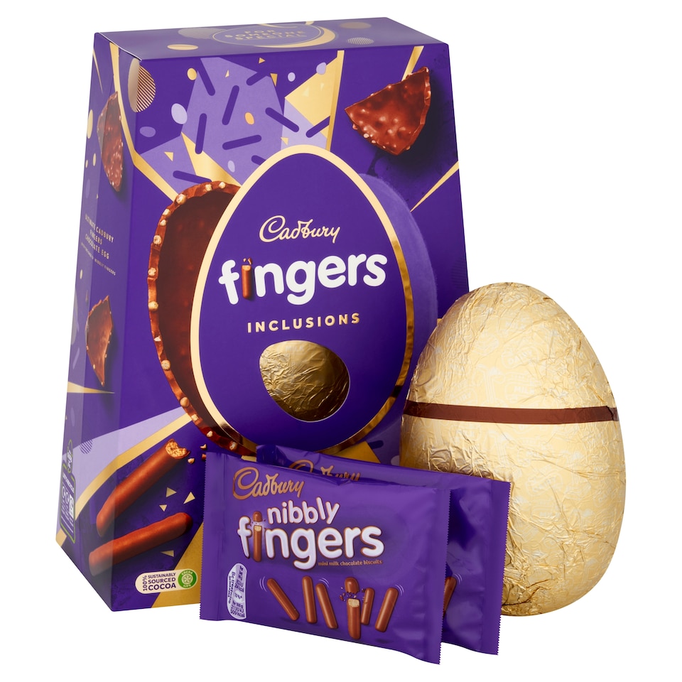 image 1 of Cadbury Fingers Chocolate Biscuit Ultimate Easter Egg 380g