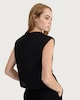 image 3 of F&F Textured Buttoned Co-ord Waistcoat in Black