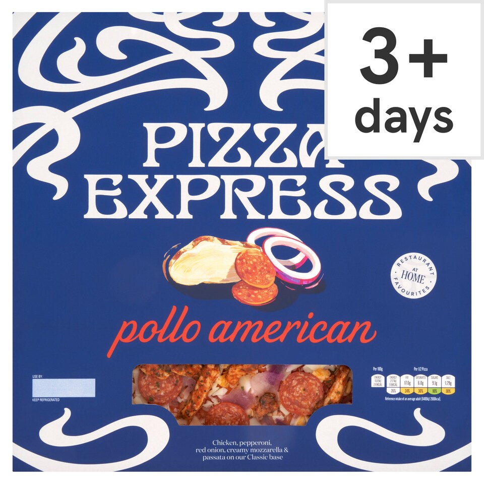 Pizza Express Classic Pollo American 417g Tesco Groceries