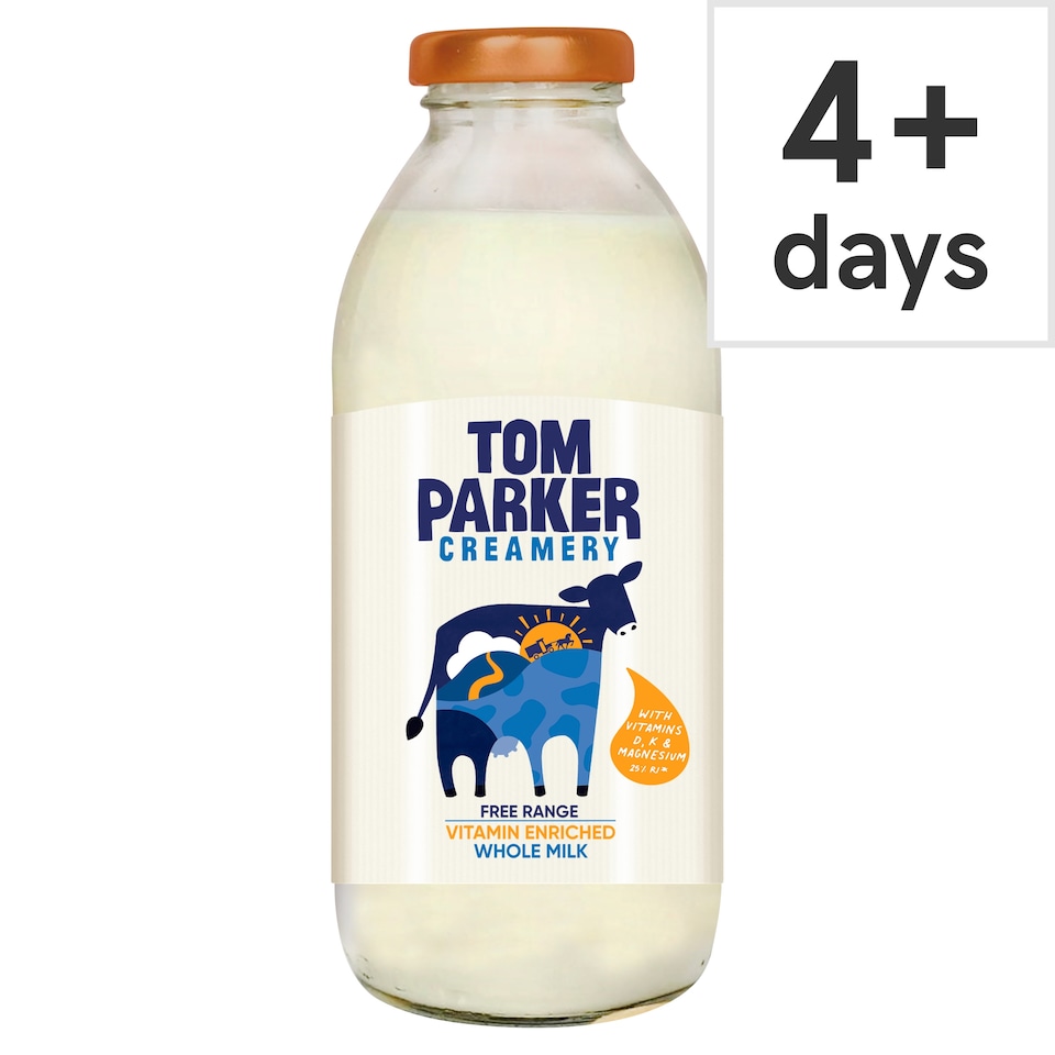 Tom Parker Free Range Vitamin Enriched Whole Milk 500ml