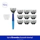 image 2 of Harry's Razor and 10 Blades Indigo Set