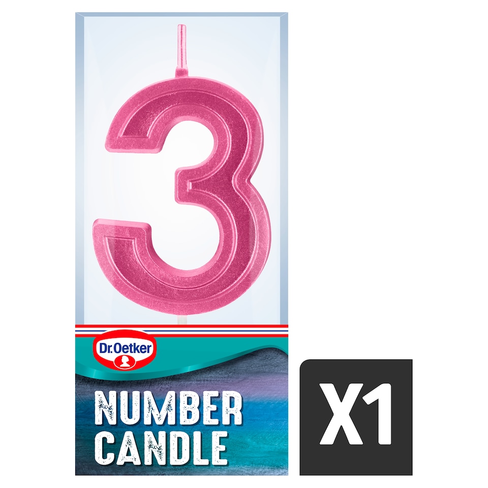 image 1 of Dr. Oetker Number 3 Candle