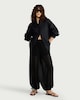 image 1 of F&F Sheer Balloon Leg Trousers in Black