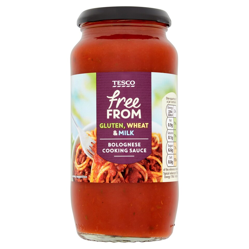 Tesco Free From Bolognese Cooking Sauce 500G