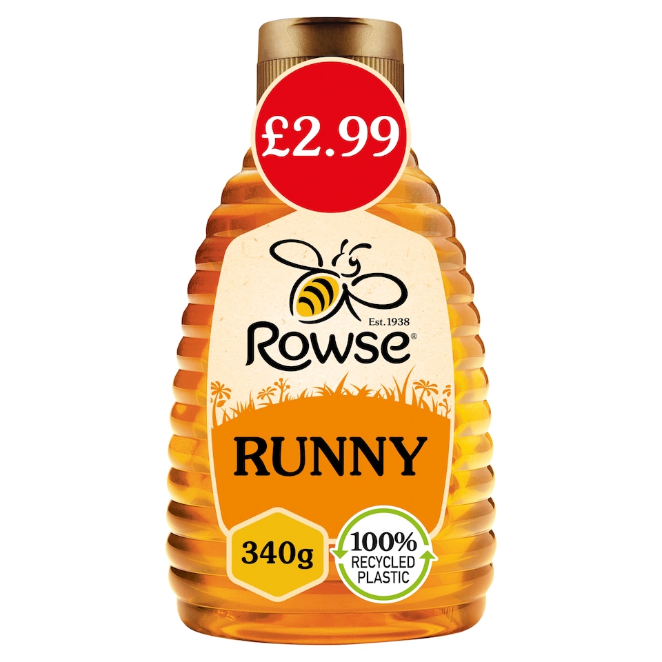 Rowse Squeezy Clear Honey 340G