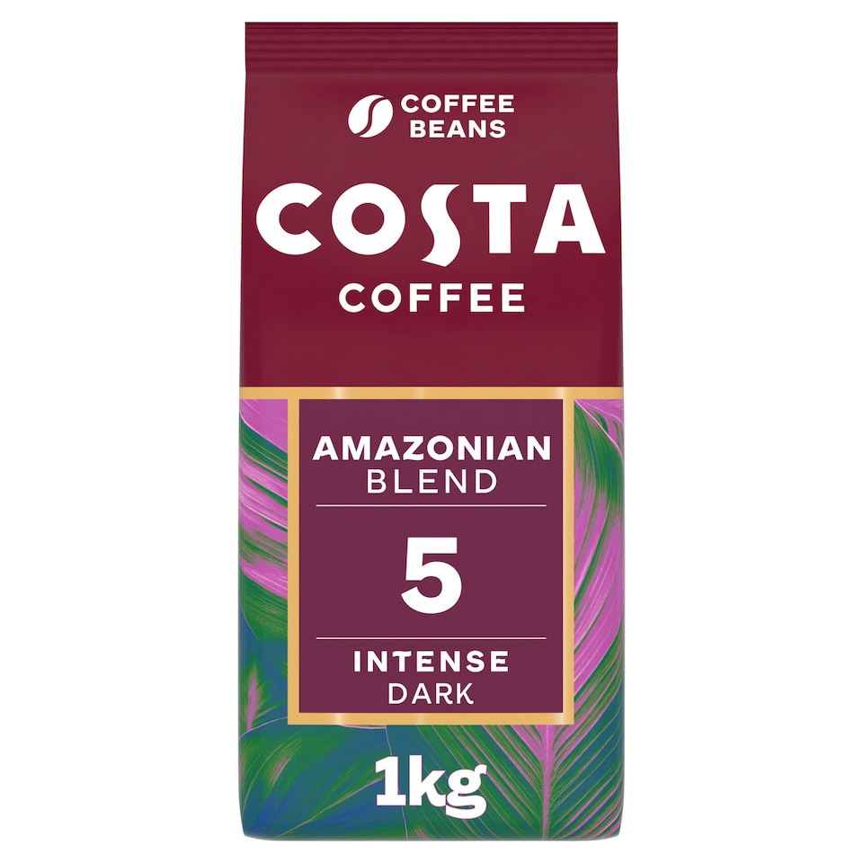 Costa Coffee Intense Amazonian Blend Coffee Beans 1kg