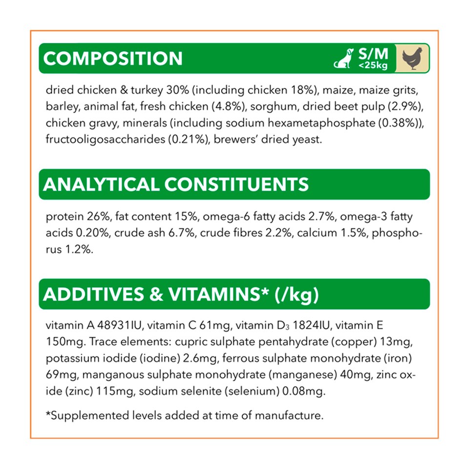 image 1 of IAMS Fresh Chicken 1+ Years Small to Medium Dog Food 5kg