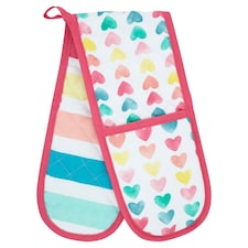 Tesco Bright Hearts Double Oven Glove