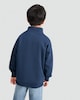 image 4 of F&F Boys Cotton Rich Half Zip Sweatshirt in Navy