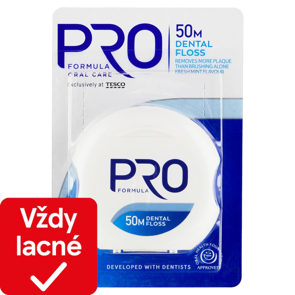 Tesco Pro Formula Zubná niť 50 m