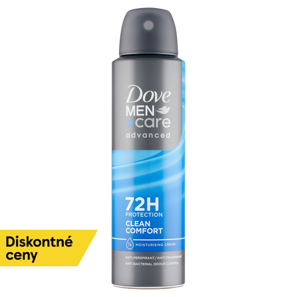 obrázok 1 z Dove Men Advanced Clean Comfort Antiperspirant sprej 150 ml