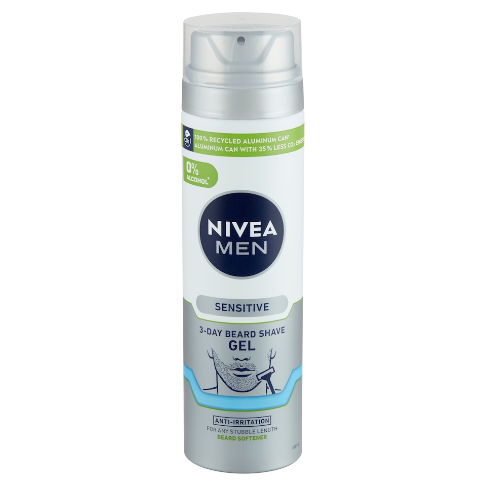 image 1 of NIVEA MEN Sensitive 3-Day Beard Shaving Gel 200 ml