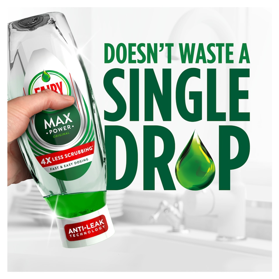 image 1 of Fairy Max Power Original Washing Up Liquid 730ml