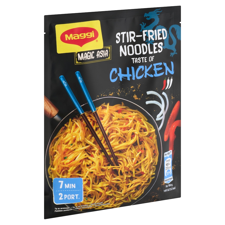 Maggi Magic Asia csirkeízű pirított tészta 121 g  1. kép