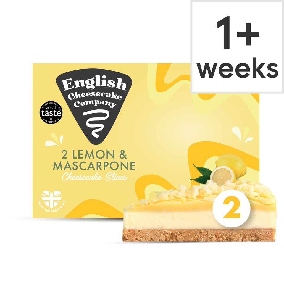 English Cheesecake Company 2 Lemon & Mascarpone Cheesecake Slices 180g