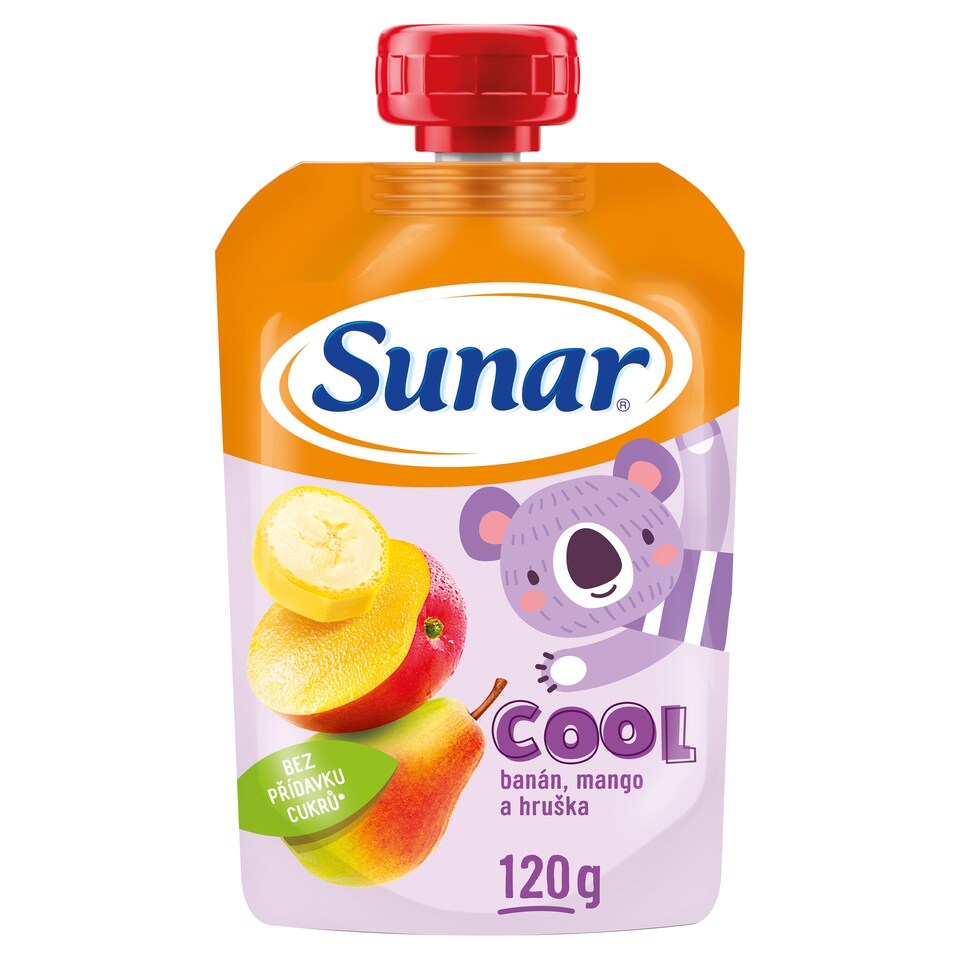 image 1 of Sunar Cool ovocná kapsička hruška, banán, mango 12m+, 120g