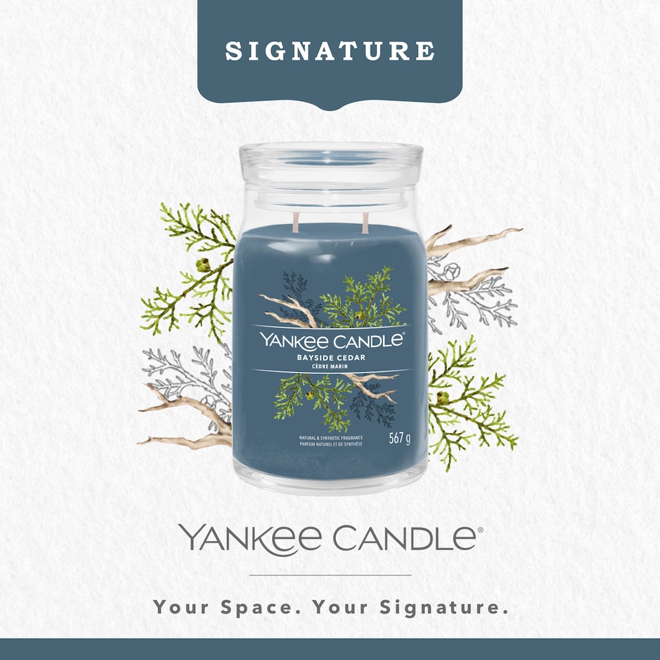 image 1 of Yankee Candle Signature Bayside Cedar Large Jar 567g