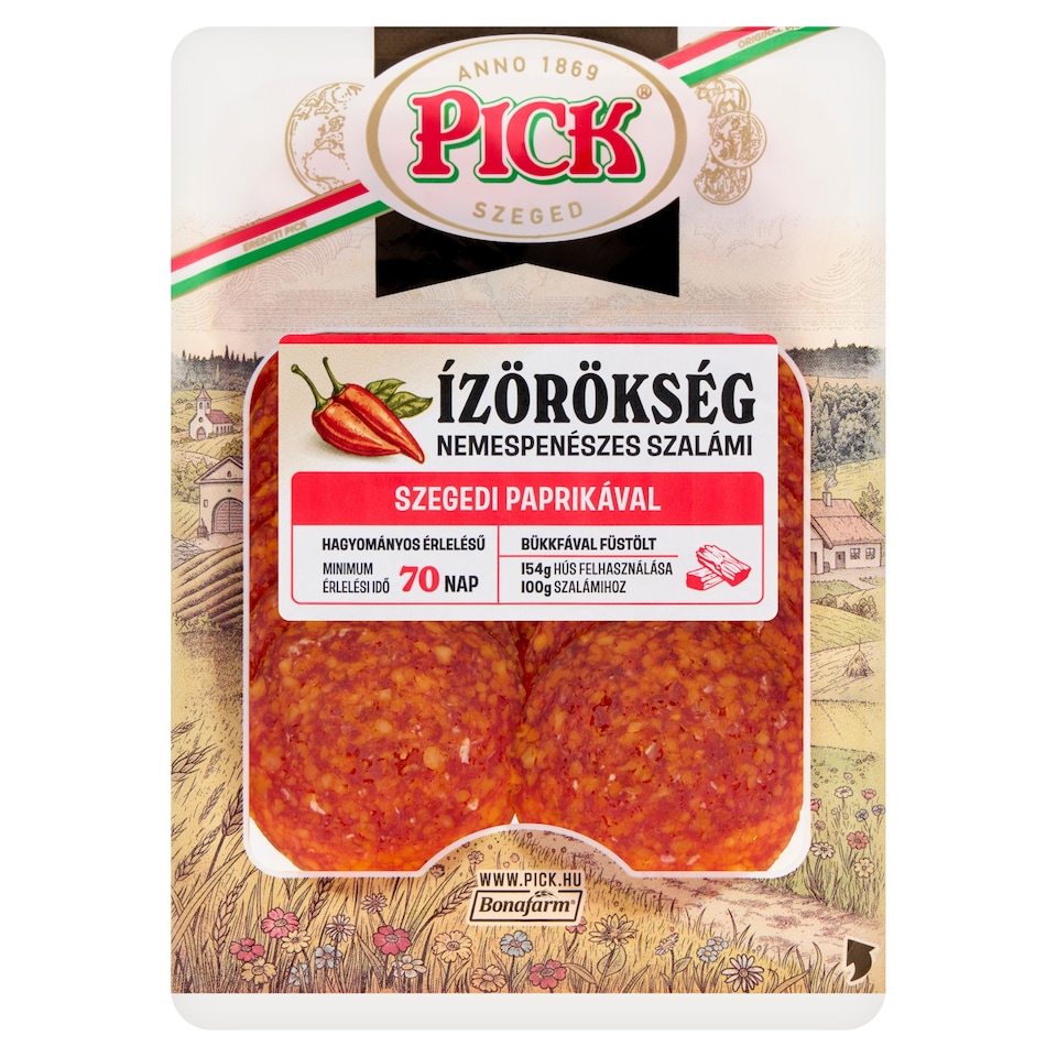 PICK Ízörökség nemespenészes szalámi szegedi paprikával 70 g  1. kép