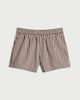 image 4 of F&F Pure Cotton Striped Shorts in Brown