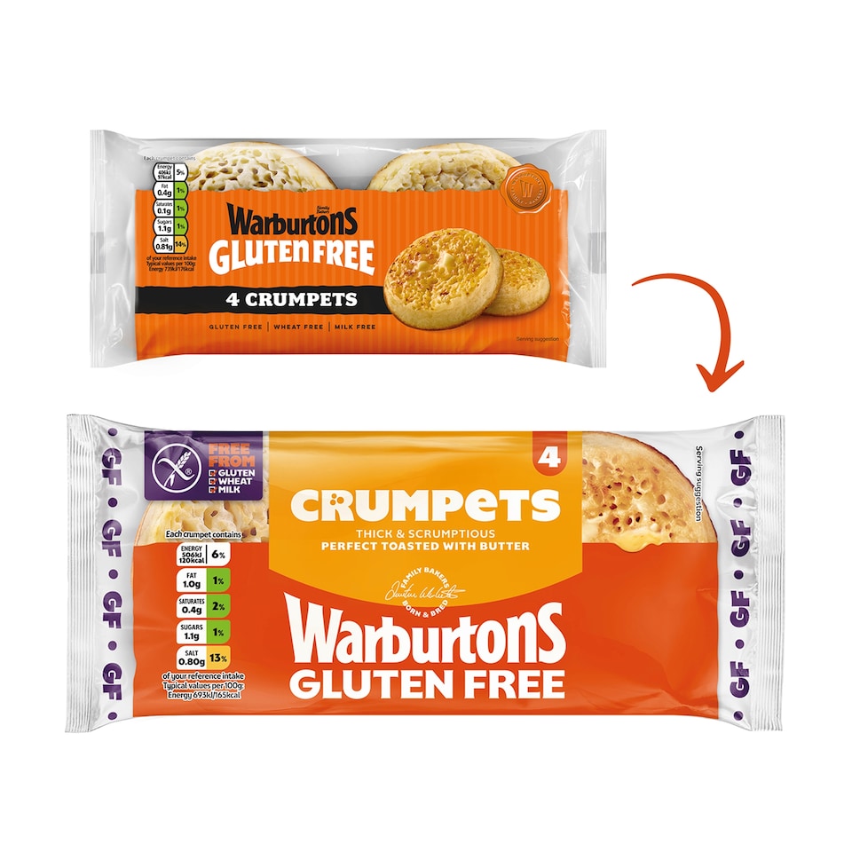 image 1 of Warburtons Gluten Free Crumpets 4 Pack