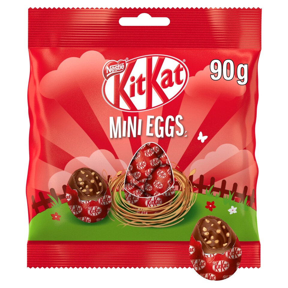 KitKat kakaós krémmel töltött tejcsokoládé tojás rizspehellyel, kekszporral & ostyával 10 db 90 g