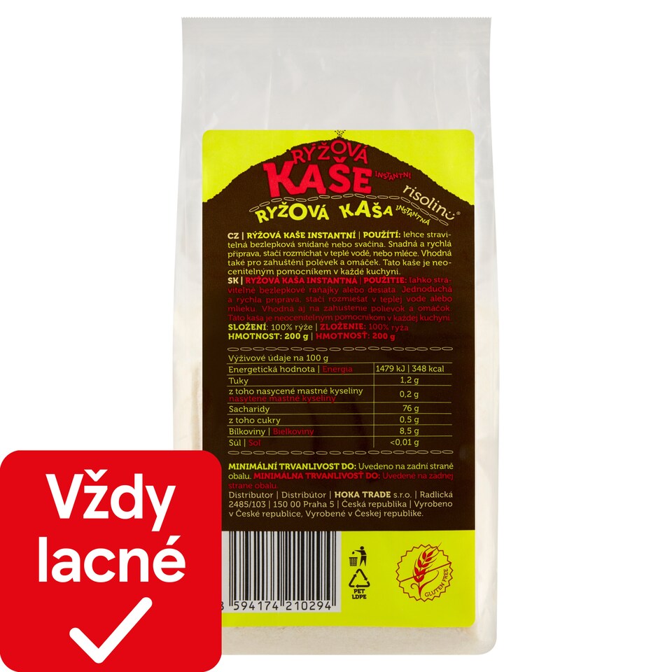 obrázok 1 z Risolino Ryžová kaša instantná 200 g
