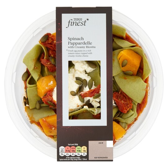 T. Fin* Spinach Pappardelle With Ricotta 380g Tesco Groceries