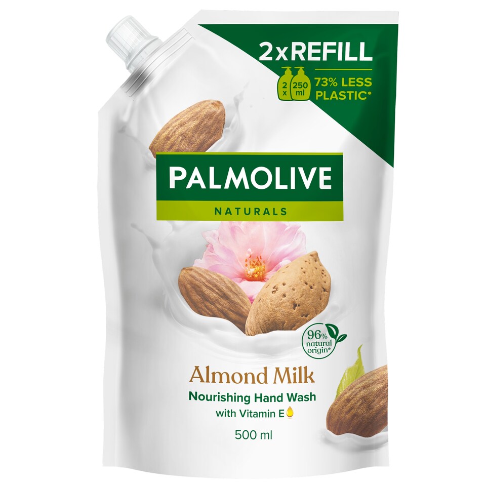 Obrázek 1 pro produkt Palmolive Naturals Almond Milk tekuté mýdlo náhradní náplň 500 ml
