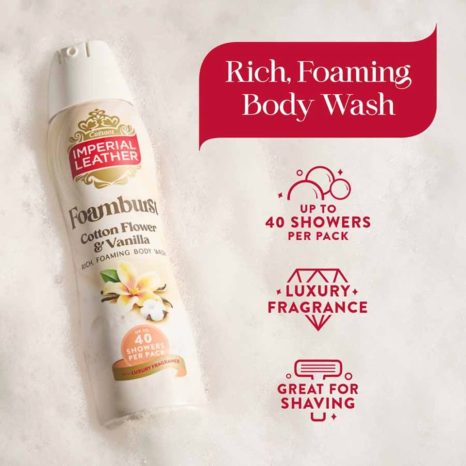 image 1 of Imperial Leather Jasmine & Vanilla Foamburst 200Ml