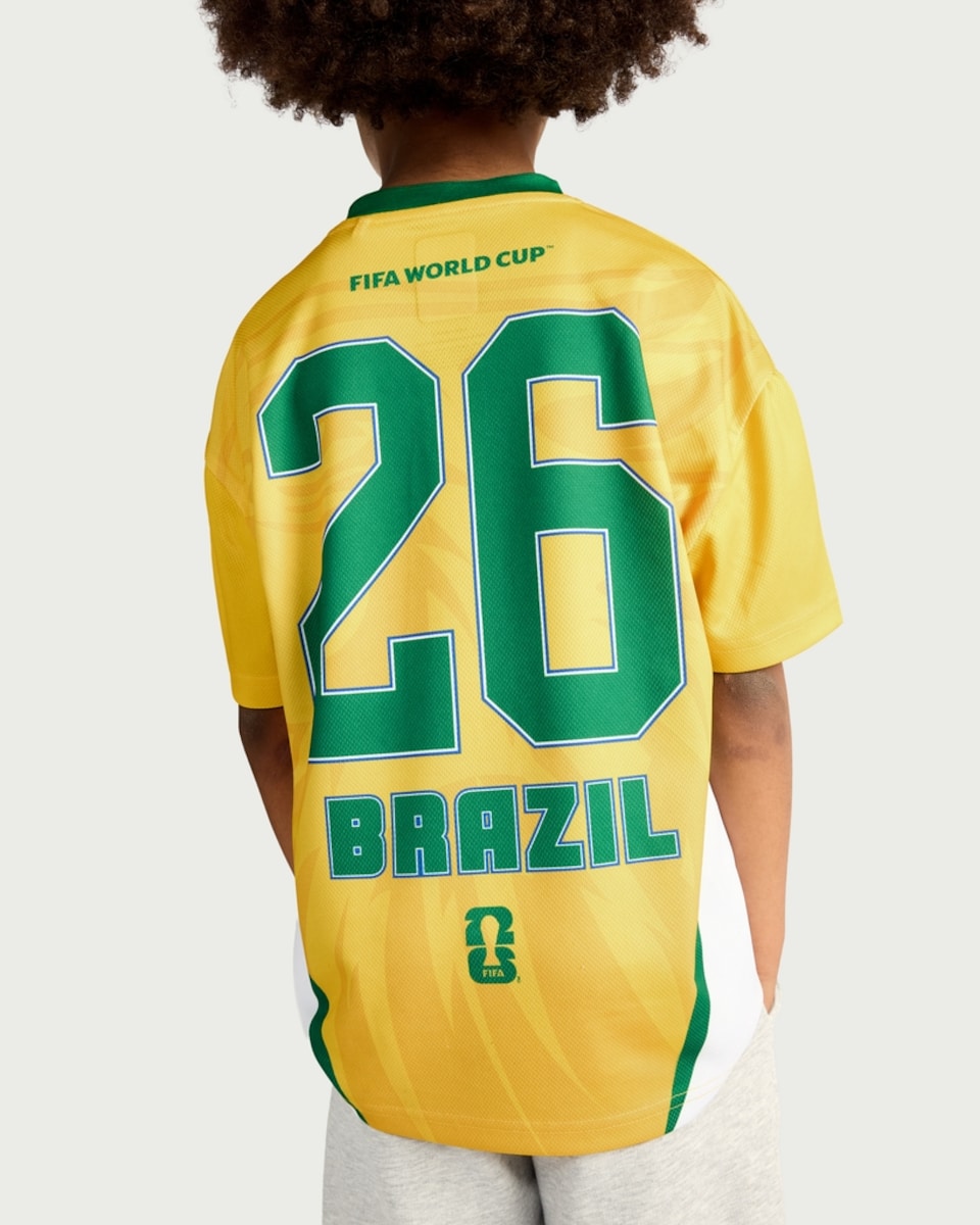image 1 of Brazil Fifa World Cup T-Shirt in Yellow