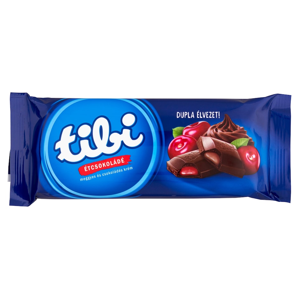 Tibi étcsokoládé meggyes és csokoládés krémes 90 g 1. kép