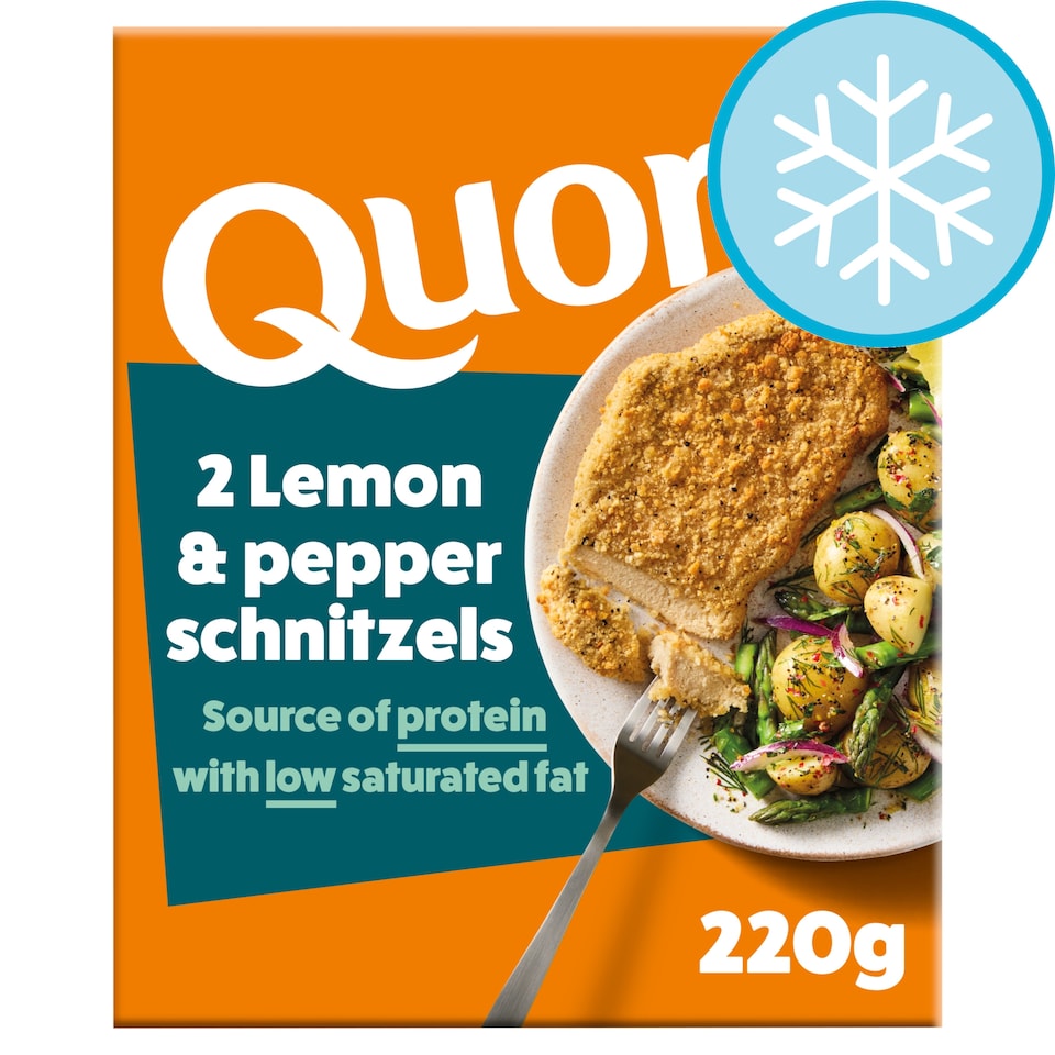 Quorn 2 Lemon & Pepper Schnitzels 220g