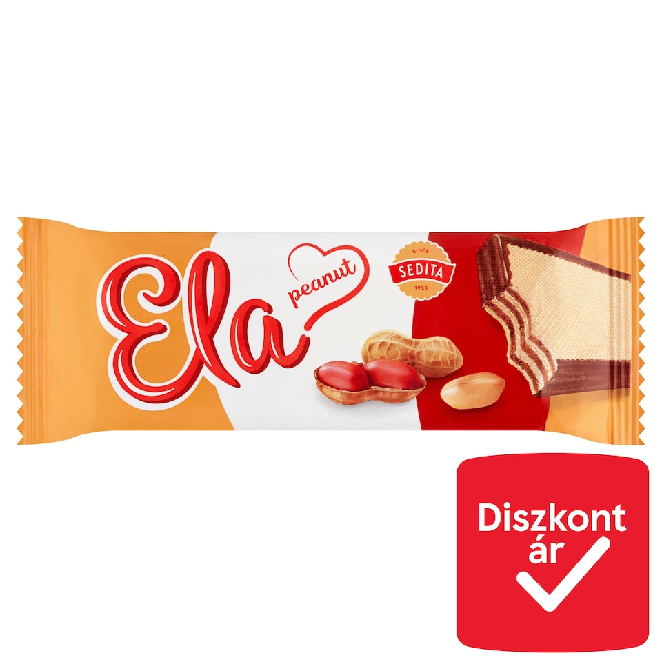 image 1 of Sedita Ela Wafer Dipped in Cocoa Coating and Filled with Peanut Cream 40 g