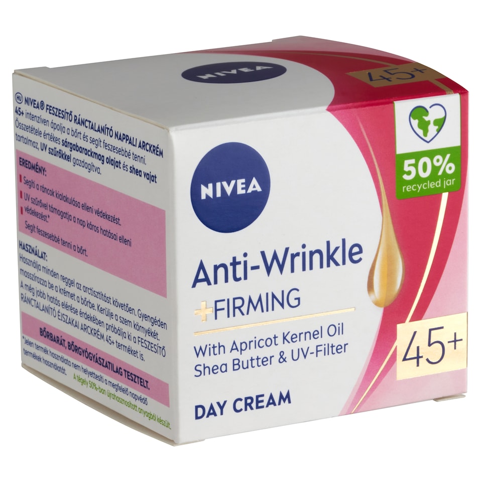 NIVEA Anti Wrinkle 45+ feszesítő ránctalanító nappali arckrém 50 ml  1. kép