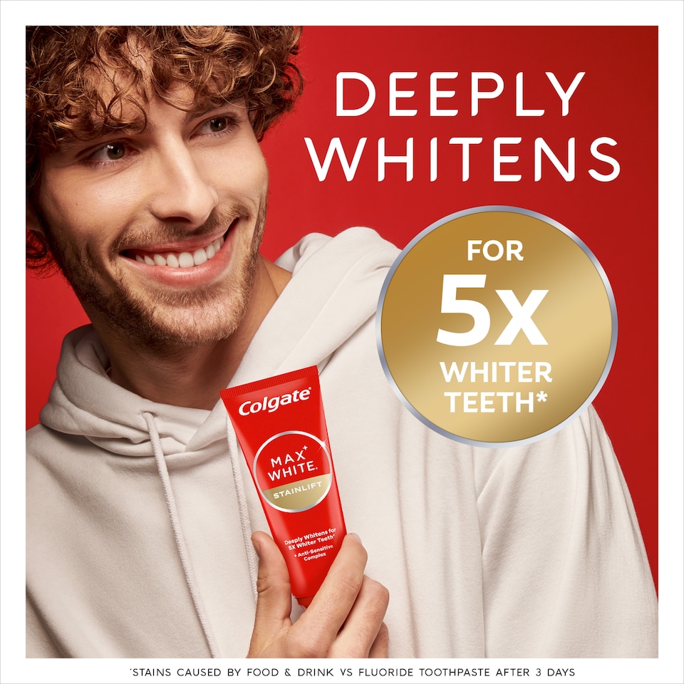 image 1 of Colgate Max White StainLift Whitening Toothpaste 75ml