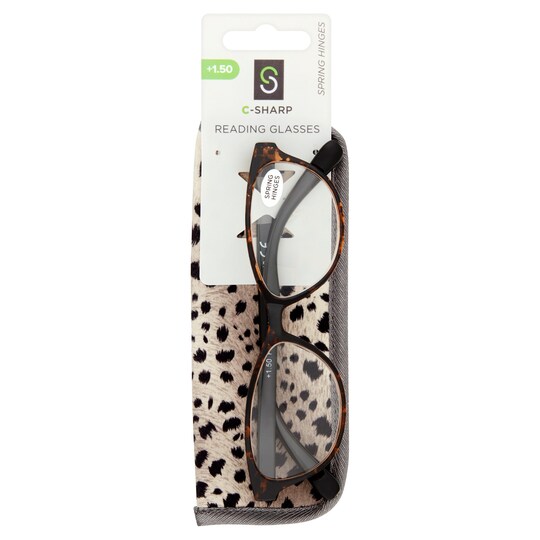 CSharp Catyeye Reading Glasses +1.50 Tesco Groceries