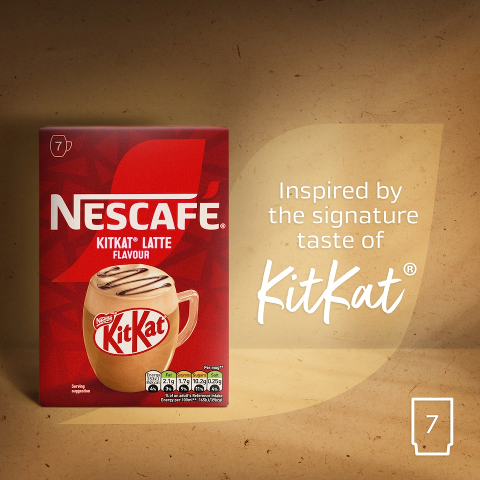 image 1 of Nescafe Kit Kat Latte Sachets 7 x 21g
