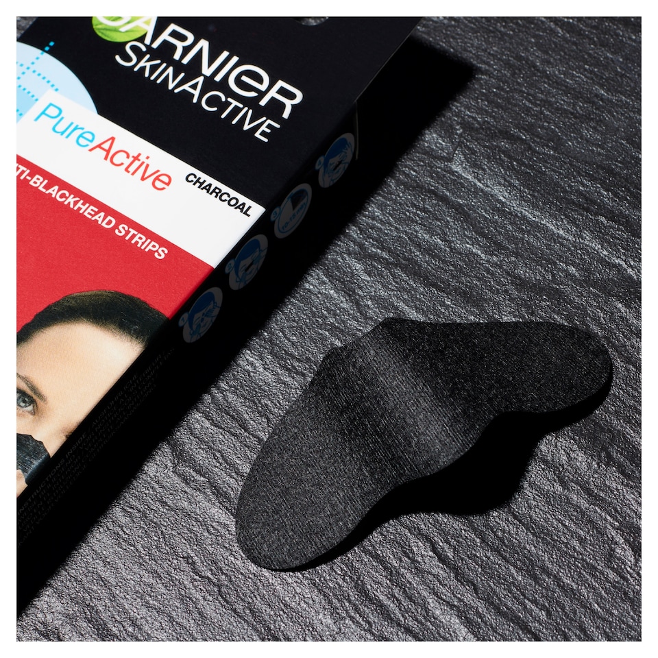 image 1 of Garnier Charcoal Anti-Blackhead Strips 4 Pack