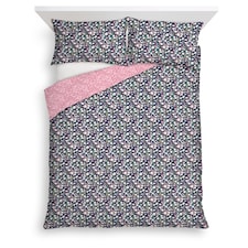 Tesco Navy Ditsy Floral Duvet Set Kingsize