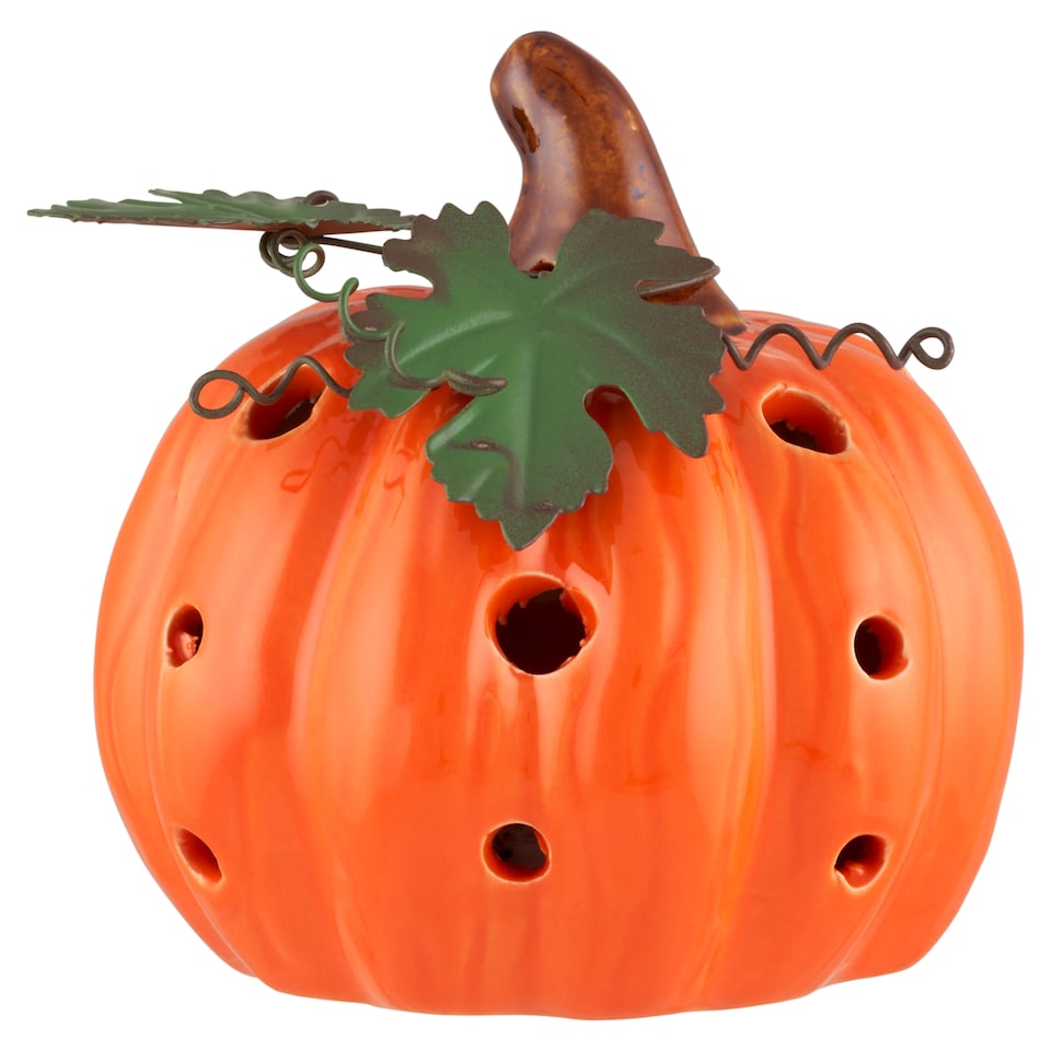 Fall Meister FM0035 Ceramic Pumpkin with LED