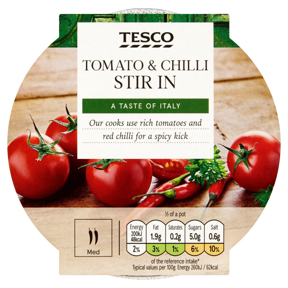 Tesco Stir In Tomato And Chilli Pasta Sauce 155G