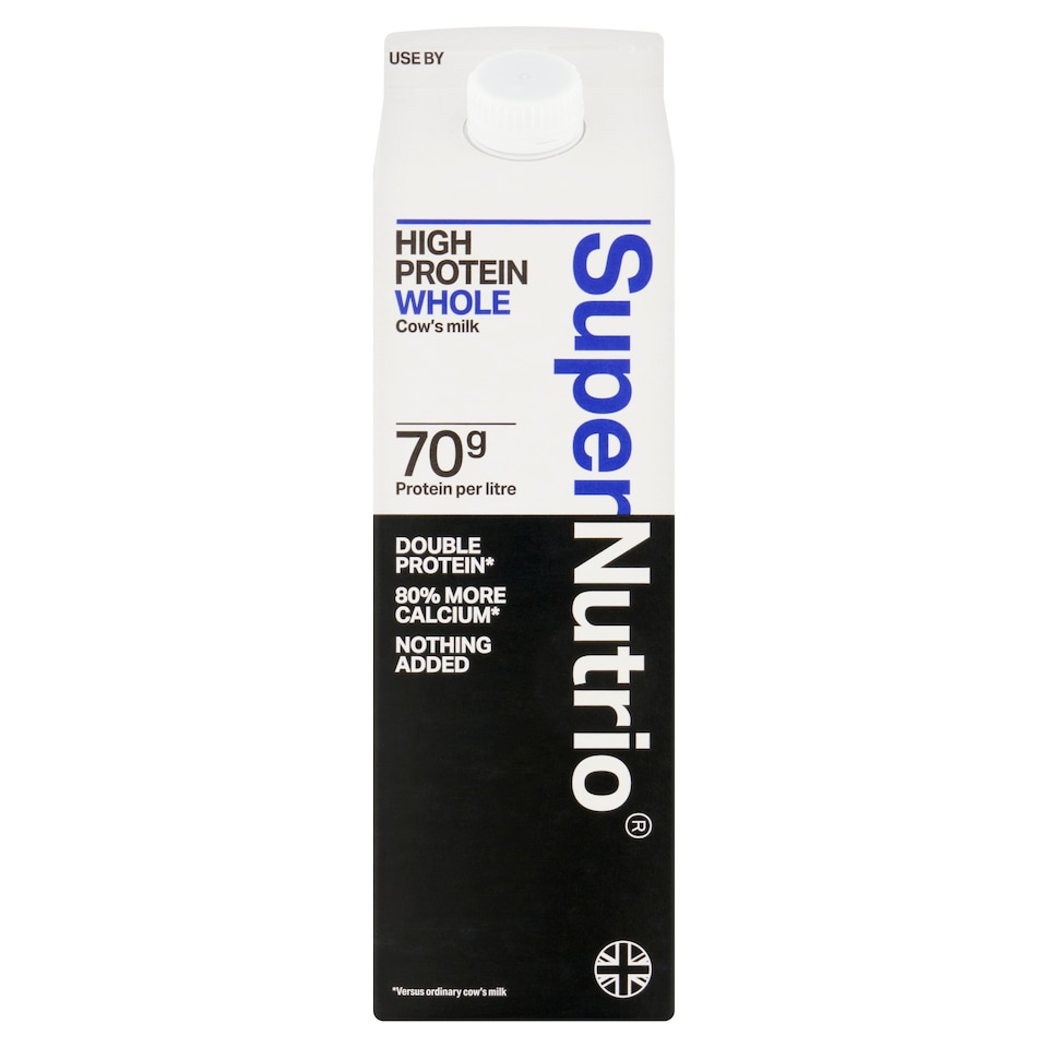 image 1 of SuperNutrio High Protein Fresh Whole Milk 1l