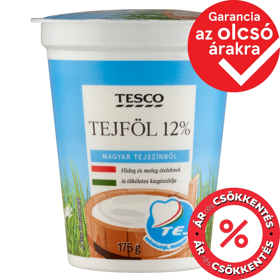 Tesco Semi-Fat Sour Cream 12% 175 g