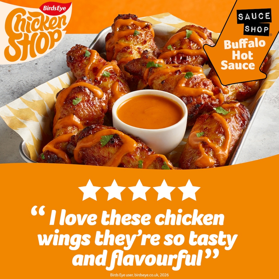 image 1 of Birds Eye Chicken Shop Buffalo Hot Chicken Wings 385g