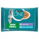 image 1 of Purina ONE Indoor Pouches for Cats Tuna, Veal in Juice 4 x 85g
