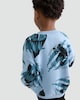 image 3 of Jurassic World Wild Animal Slogan Cotton Rich Sweatshirt in Blue