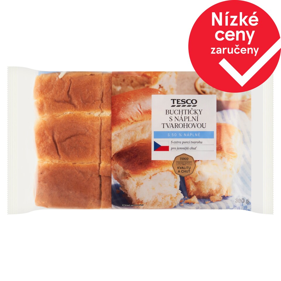 Tesco Buchtičky s náplní tvarohovou 360g