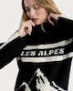 image 1 of F&F Knitted Les Alpes Mountain Print Jumper with Wool in Multi
