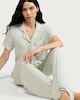 image 1 of F&F Revere Pyjama Set in Green